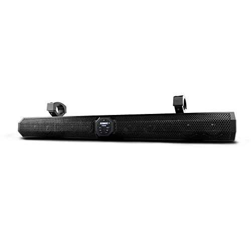 DS18 SB37BT 37" Marine Amplified Power Sports Bluetooth Sound Bar System USB Port IPX5 Rated Weatherproof 1200 Watts Peak Power - Ideal for ATV, UTV, Jeeps, Side by Side, Marine, Golf Car