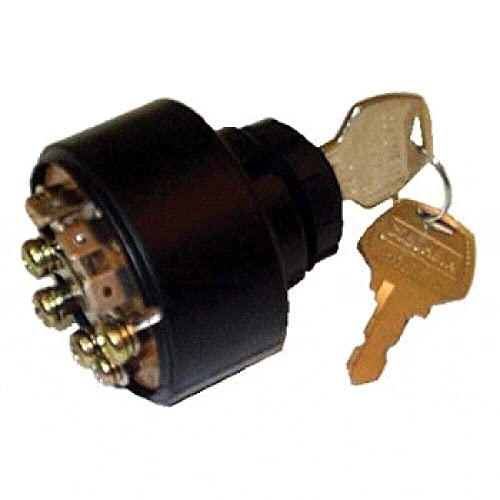 Buggies Unlimited Columbia & Harley-Davidson Golf Cart Key Switch/Forward & Reverse Switch | Compatible with 1982-1995 Columbia Gas & Electric Models and 1996-2000 Columbia ParCar Electric Models
