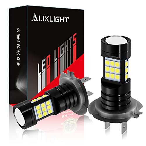 AUXLIGHT H7 H7LL LED Fog Light DRL Bulbs, 2400 Lumens Extremely BrightH7LL LED Bulbs Replacement for Cars, Trucks, 6000K Xenon White