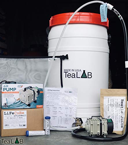 30 Gallon Complete Compost Tea Brewer by TeaLAB | Includes to Brew | for Beginners & Experts