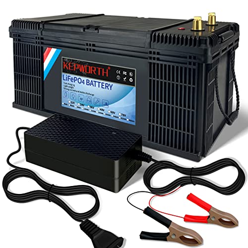 DEESPAEK 36V LiFePO4 Battery 100Ah, Lithium Batteries with Upgraded 100A BMS, Graded A Cells, Rechargeable Deep Cycle, Perfect for Marine, Camper, RV, Solar Power, Off Grid etc