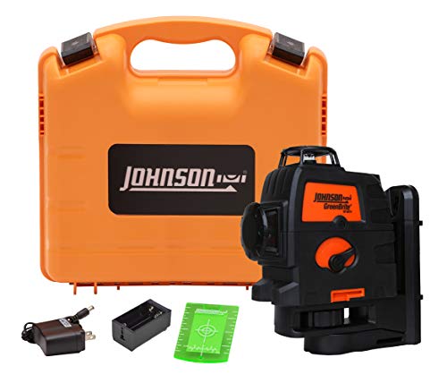 Johnson Level & Tool 40-6674 Self-Leveling 3 x 360 Laser with GreenBrite Technology, Green, 1 Laser