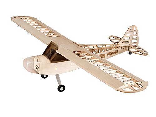 Viloga RC Balsa Airplane Kit Piper Cub J3, Laser Cut 46" Wooden Model Airplanes Kits to Build for Adults, DIY Unassembled RC Plane for Hobby Fly (KIT Only w/o Power System or Radio Control)