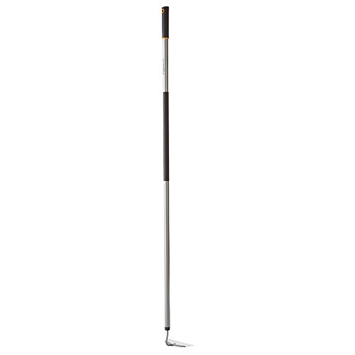 Fiskars Ergo Long-handle Aluminum Hoe (60 Inch),Silver/Black