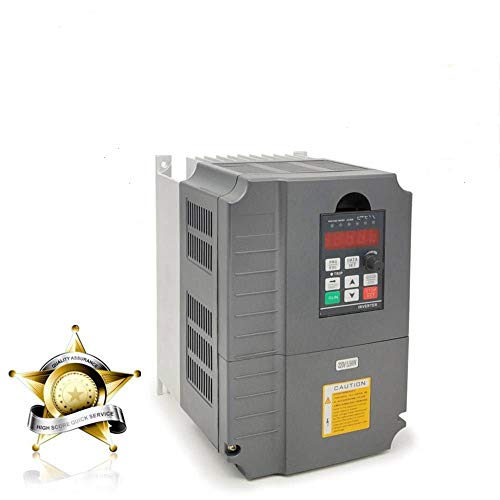 HUANYANG Vector VFD Variable Frequency Drive,1 or 3 Phase Input, 3 Phase 0-400HZ Output5.5kW 7.5HP 220V 25A for Motor Speed Control,GT Series