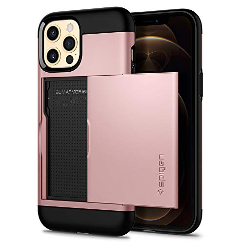 Spigen Slim Armor CS Designed for iPhone 12 Pro Max Case (2020) - Rose Gold