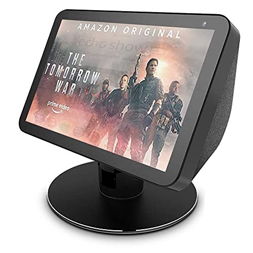 NC All-New Echo Show 8 Table Stand/ Echo Show 8 Stand, It Allows The Device to Swivel a Full 360 Degrees. Adjustment is Firm Enough, Black