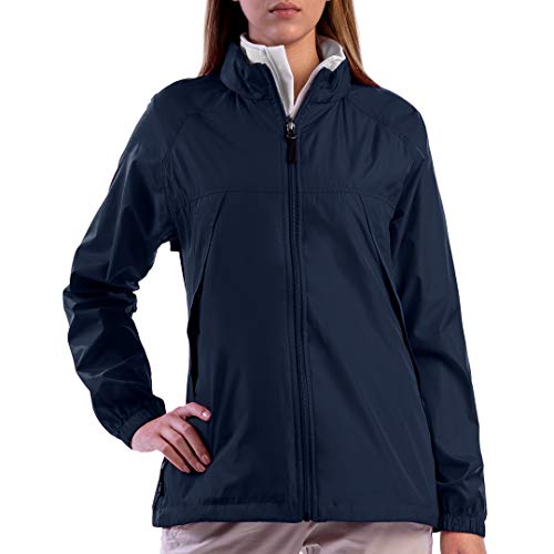 SCOTTeVEST Pack Windbreaker Jacket for Women - 19 Hidden Pockets - Lightweight Water Repellent Coat for Travel & More (Navy, X-Large)