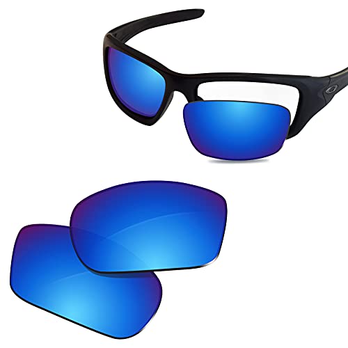 Glintbay 100% Precise-Fit Replacement Sunglass Lenses for Oakley Valve New 2014 OO9236 - Polarized Ice Blue Mirror