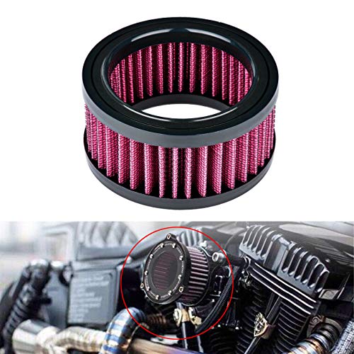 NATGIC Motorcycle Air Cleaner Intake Moto Air Filter Replacement System Kit for Harley Sportster XL883 XL1200 X48 2004-2018 (Pack of 1)