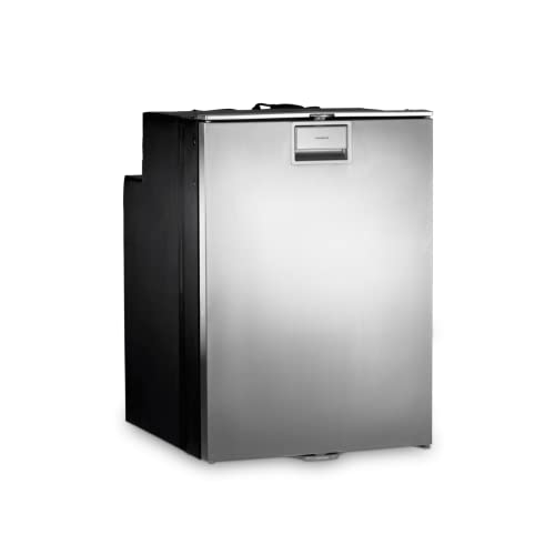 DOMETIC CRX 110S Compressor Refrigerator - Stainless Steel Door 3.8 cu ft Fridge Freezer - Suitable for Solar Power with Bright LED Light and Dual Function Locks