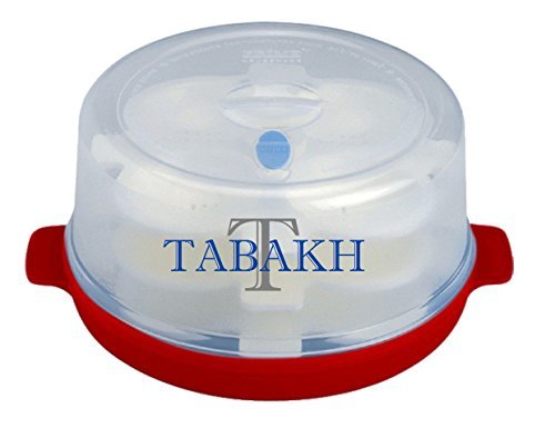Tabakh Prime 3-Rack Microwave Idly Maker, Makes 12 Idlis (Color may vary)