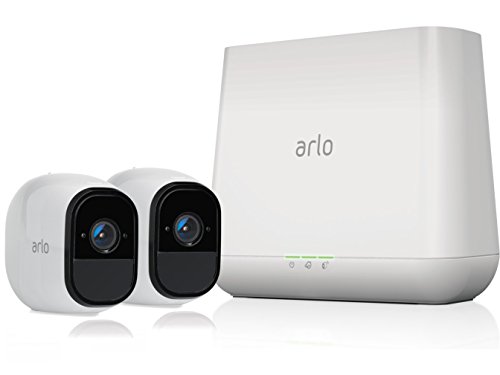 Arlo Pro - Wireless Home Security Camera System with Siren | Rechargeable, Night vision, Indoor/Outdoor, HD Video, 2-Way Audio, Wall Mount | Cloud Storage Included | 2 camera kit (VMS4230)