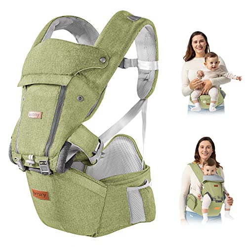besrey Hip Seat Carrier For Baby, Front Pack Wearing Carrier, Hiking Backpack Carrier, Tactical Toddler Gear Carrier For Dad, Easy Mesh Carrier, Hip Carry Cloth Girl Boy Carrier, For Plus Size Parents