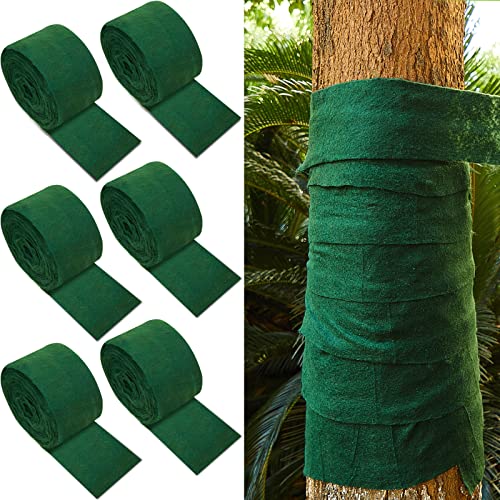 6 Rolls Tree Protector Wraps Total 394 Feet Winter Cold Proof Tree Trunk Guard Wrap Protector Shrub Plants Antifreeze Protection Bandage Tree Wrap for Keep Warm and Moisturizing