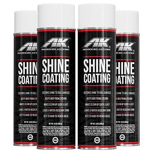 Advanced Kotings High Gloss Shine Coating Spray | Revives Dull Surfaces, UV Protectant, Vinyl, Rubber, Plastic, Easy Off-Road Clean-Up, ATV, UTV, Dirt Bikes Surfaces | Net Weight 12oz - 4 Pack