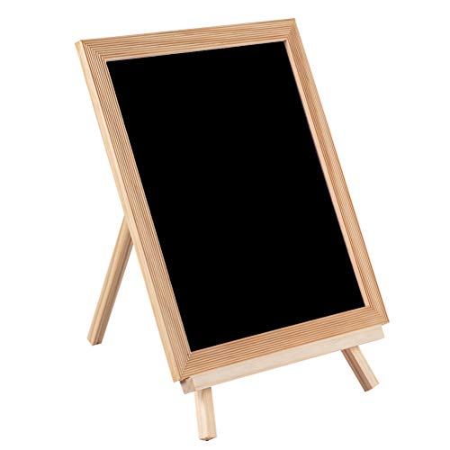 FUNZZY Children Drawing Board Creative Kids Art Easel Writing Blackboard with Bracket Birthday Party Gifts for Kids (Black)