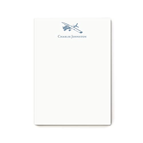 Personalized Airplane Aviation Pilot Plane Flying NOTE PAD Stationery for Men - CESSNA NOTEPAD