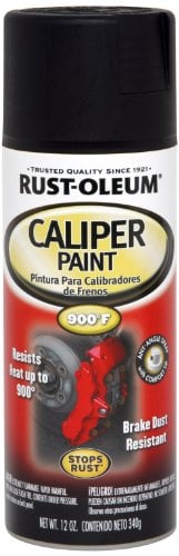 Rust-Oleum 251592 Automotive Caliper Spray Paint, 12 Ounce (Pack of 1), Black, 11 Fl Oz