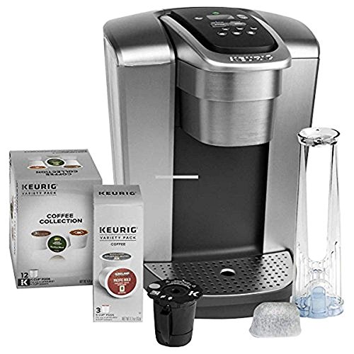 Keurig Fil K-Elite C Single Serve Coffee Maker (Brushed Silver) with 15, Water Filter, and My K-Cup, 2