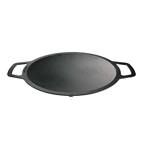 Solo Stove Large Cast Iron Wok Top, Stir Fry Pan, Cooktop for Bonfire and Yukon fire pit, Fireplace accessory, Cooking surface: 18", Depth: 2.5", Weight: 12.5 lbs