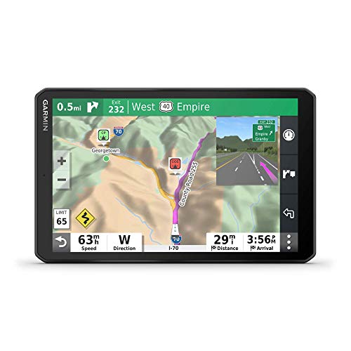 Garmin RV 890, GPS Navigator for RVs with Edge-to-Edge 8 Display, Preloaded Campgrounds, Custom Routing and More (Renewed)