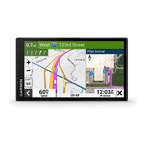 Garmin dzl OTR610, Large, Easy-to-Read 6 GPS Truck Navigator, Custom Truck Routing, High-Resolution Birdseye Satellite Imagery, Directory of Truck & Trailer Services