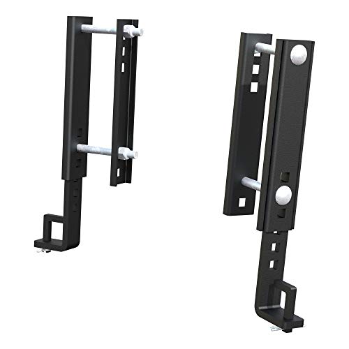 CURT 17515 Replacement TruTrack Weight Distribution Hitch Adjustable Support Brackets for 8-Inch Trailer Frames , Black