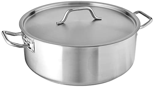 Winware Stainless Steel Winco SSLB-20 20 qt Braising Pot