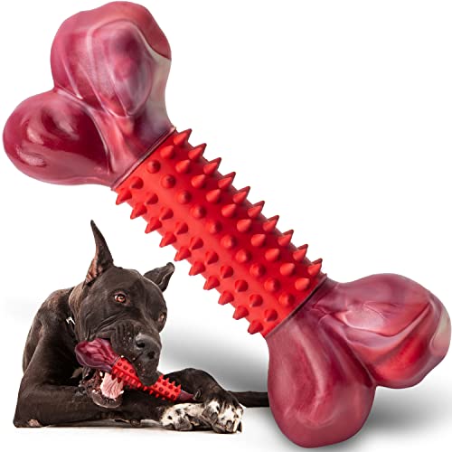 Apasiri Tough Dog Toys for Aggressive Chewers Large Breed, Dog Chew Toys, Durable Dog Toys, Dog Bones Made with Nylon and Rubber, Big Indestructible Dog Toy, Medium Puppy Chew Toys Teething chew Toys