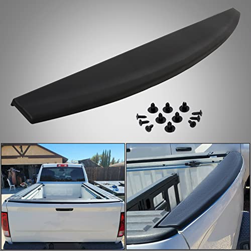 Tailgate Molding Cap Spoiler Compatible with 2009-2018 Dodge Ram 1500 2500 3500 New Tailgate Cover Molding Top Cap Protector Lip Spoiler Replace For CH1909100 55372052AH 6502632 926-578