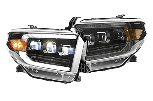 Morimoto XB LED Headlights, Plug and Play Headlight Housing Upgrade for Toyota Tundra (14-20) with OEM Halogens, DOT Approved Assembly, Switchback Sequential Turn Signals, UV Coated Lenses (1x LF532)
