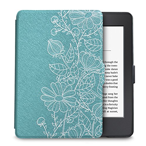 WALNEW Case for Kindle Paperwhite Prior to 2018(Model No.EY21 or DP75SDI) - PU Leather Case Smart Protective Cover Only Fits Old Generation Kindle Paperwhite Prior to 2018