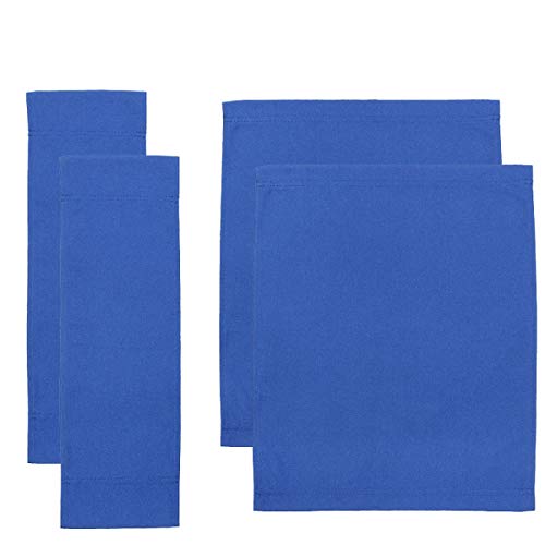 Upone 2 Set (4pcs) Directors Chair Canvas Replacement Covers Kit for Directors Chairs,Movie Chair Replacement Canvas Seat and Back Oxford Cloth Cover for Home Director Chair,Blue,Large Size(Blue)