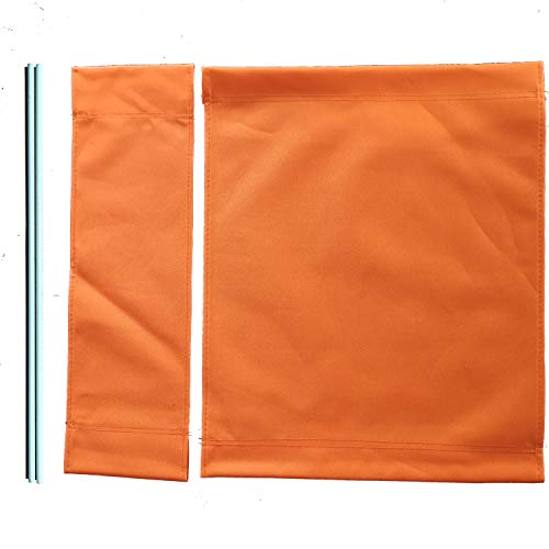 TBACW 1 Set (3pcs) Director Chair Canvas Replacement Cover Canvas Covers (with Fiberglass Director Chair Stick) for Directors Chairs Director Chair Replacement Canvas (Orange)