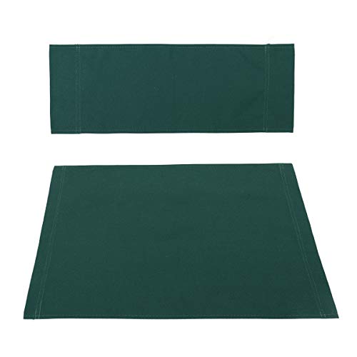 Upone Directors Chair Canvas Replacement Covers Kit for Directors Chairs,Movie Chair Replacement Canvas Seat and Back Oxford Cloth Cover for Home Director Chair Large Size(Green)
