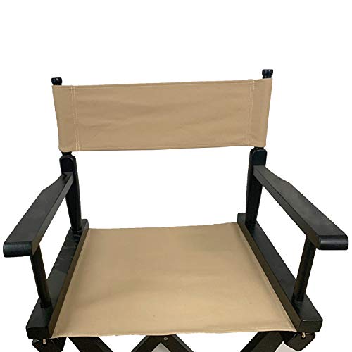 Upone Director Chair Canvas Replacement Cover kit for 18'' Directors Chairs,Movie Chair, Replacement Canvas Seat and Back for Home Director Chair,Black, Red, Green, Gray,Blue,Medium Size(Beige)