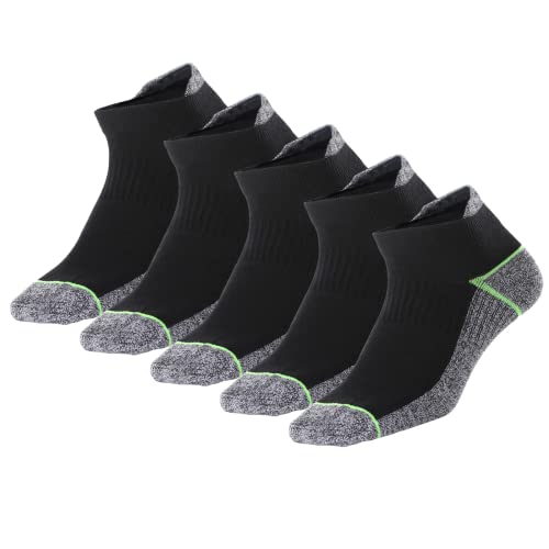 Kodal Copper Infused Ankle Socks with Odor Control, Moisture Wicking for Improved Comfort and Health (5 Pairs)