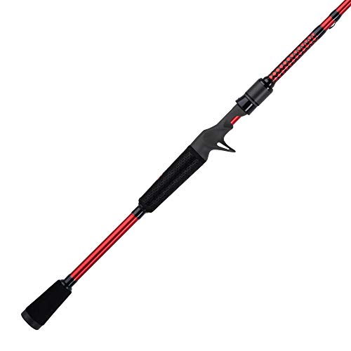 Ugly Stik Carbon Casting Fishing Rod, Red, 7' - Medium Heavy - 1pc