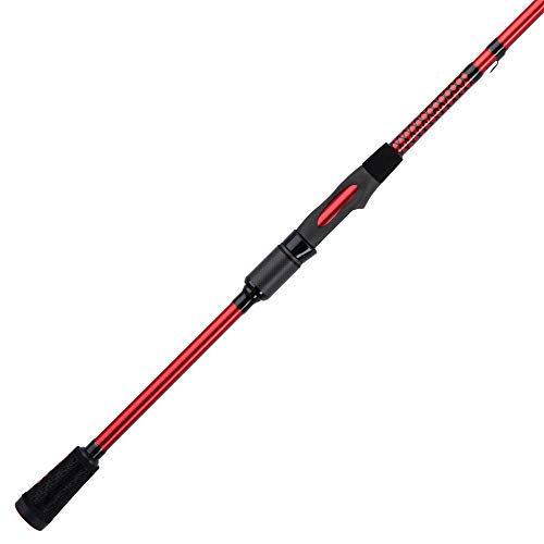 Ugly Stik Carbon Spinning Fishing Rod, Red/Black, 7' - Medium Light - 1pc