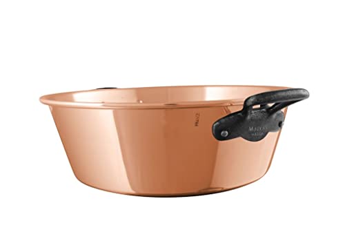 Mauviel 1830 M'Passion Copper Jam Pan with Cast Iron Handles, 6.6-qt, Made in France