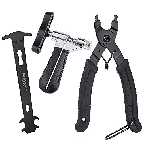 Oumers Bike Link Plier+Chain Breaker Splitter Tool+Chain Checker, Chain Missing Link Opener Closer Plier Chain Cutter Connector Wear Indicator Tool