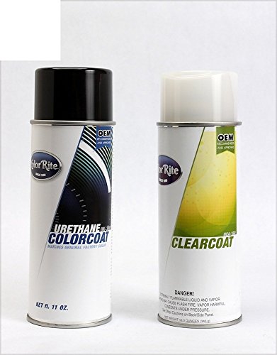 ColorRite Aerosol Automotive Touch-up Paint for Kia Optima - Snow White SWP - Color+Clearcoat Package