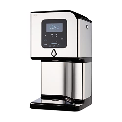 LEVO Lux - Premium Herbal Oil Infusion Machine - Botanical Extractor - Herb Dryer, Decarboxylator, & Oil Infuser - Gourmet Edible Infusion Maker - For Infused Gummies, Brownies & More - Silver