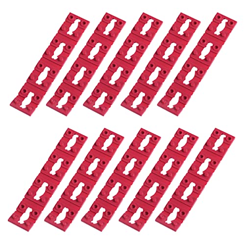 40pcs Switch Receptacle Spacers, Electrical Socket Spacers for Electrical Box, Electrical Outlet Spacers Shims Twist-Apart Spacers Red Plastic Gaskets for Electrical Boxes