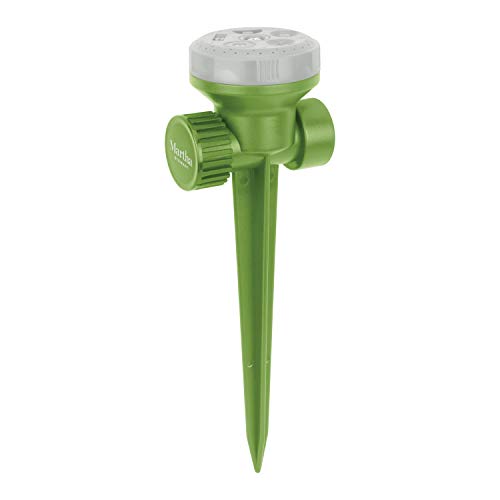 Martha Stewart MTS-STSPR5 5-Pattern Turret Sprinkler w/Durable One-Way Spike, Gardening