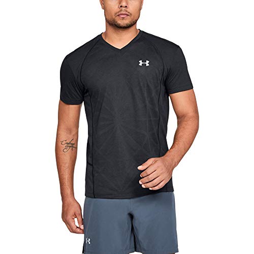 Under Armour Men's Swyft V-neck, Black (001)/Reflective, Small