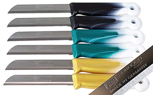 SMI 12 Pcs Paring Knife Set Vegetable Knife Serrated Fruit Knife Solingen Knife Made in Germany