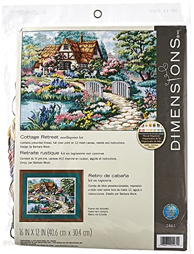 Dimensions Cottage Retreat Needlepoint Kit, 16'' W x 10'' H