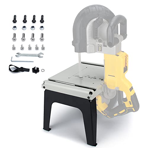 DITKOK Band Saw Stand Portable Table for DeWalt Band Saw, for Milwaukee Deep Cut Band Saw, Powder Coated